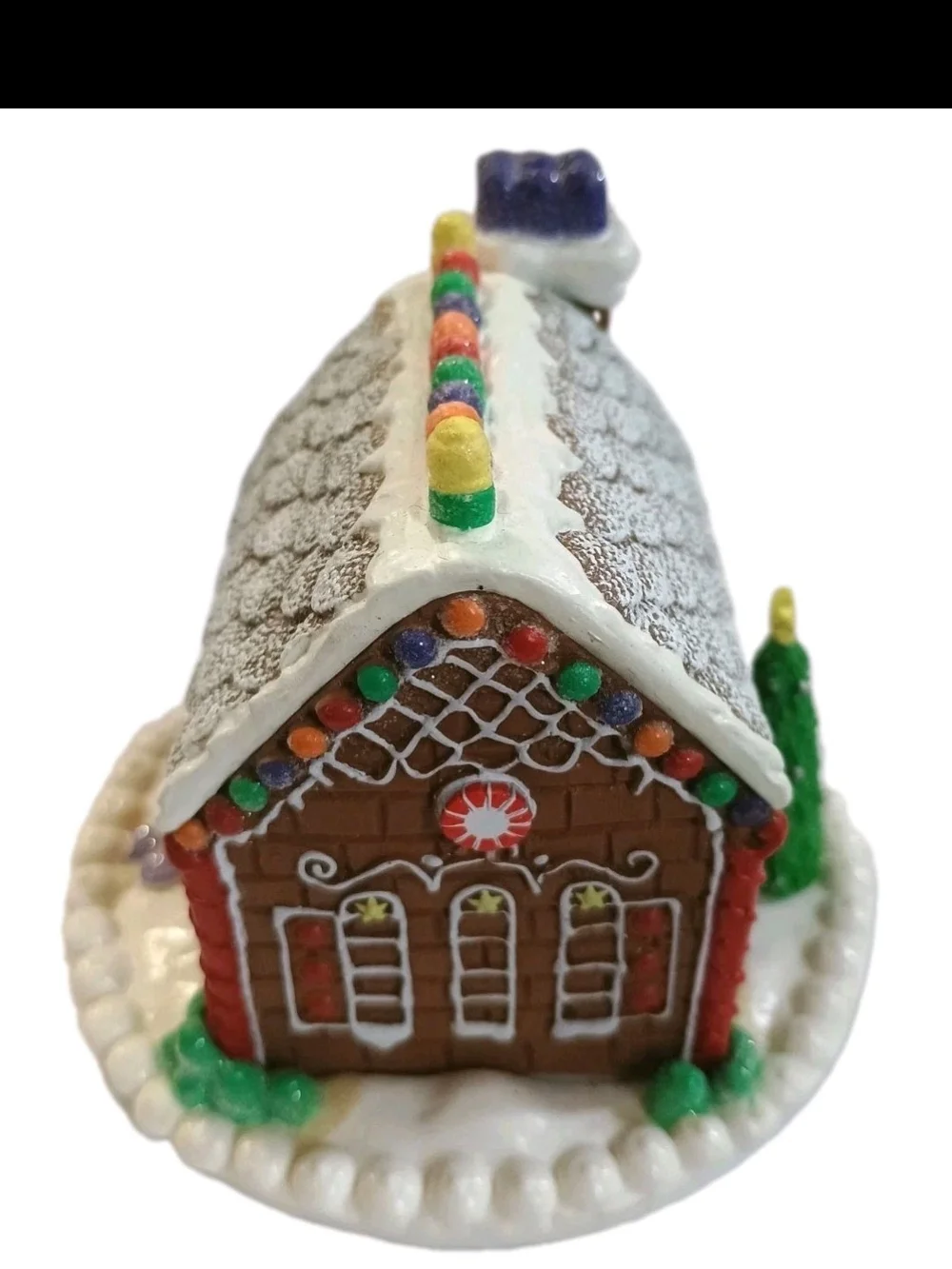 American Girl Gingerbread House Holiday Decor - Red, White, Green, Purple